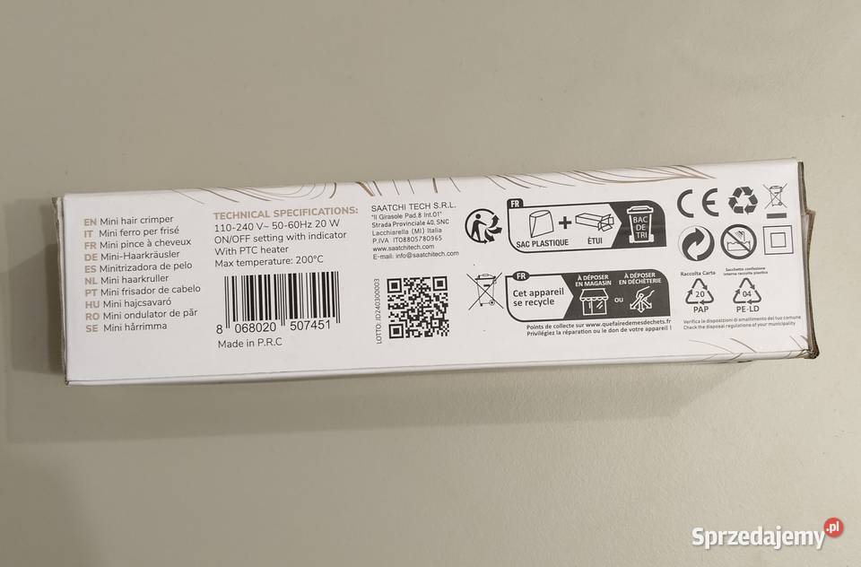 Mini prostownica do włosów Sody Garwolin
