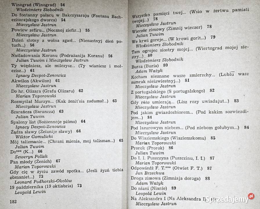 Poezje Aleksander Puszkin