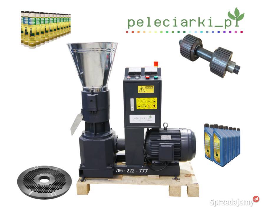 Peleciarka 75 kW Produkcja Pelletu Zrębice