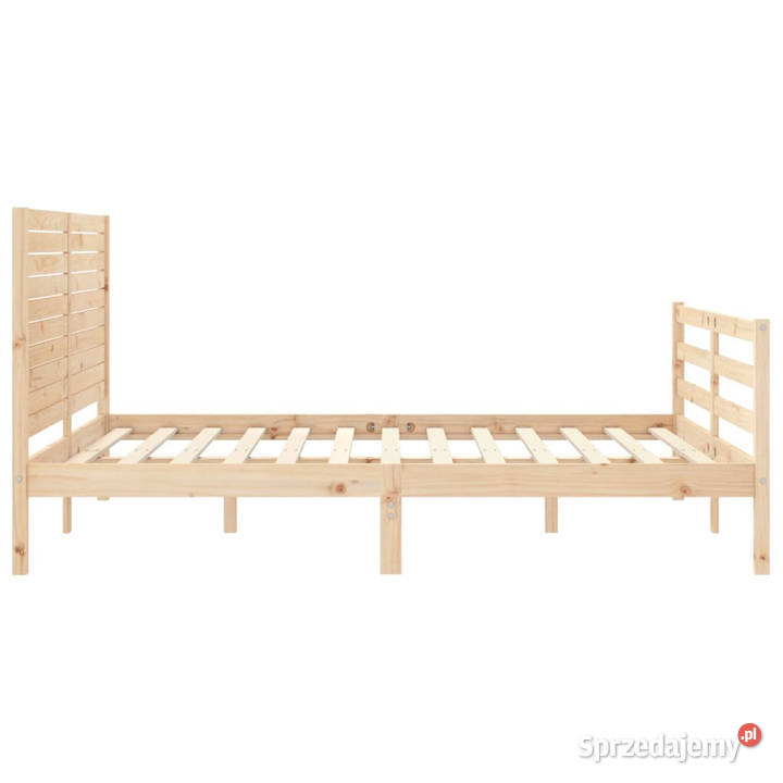 Rama łóżka z wezgłowiem lite drewno 160x200 Łóżka Warszawa