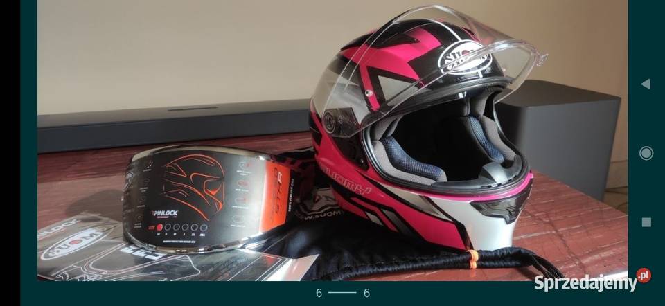 Kask motocyklowy suomy XS damski śląskie Orzech
