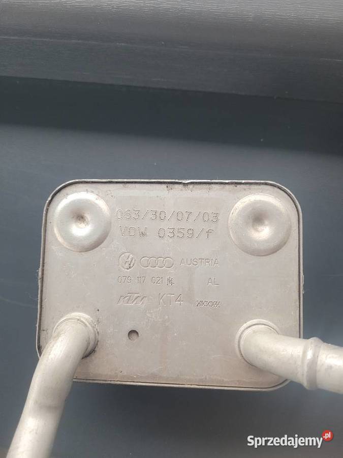 CHŁODNICZKA OLEJU AUDI S4 A4 42FSI 079117021M śląskie Kończyce Małe