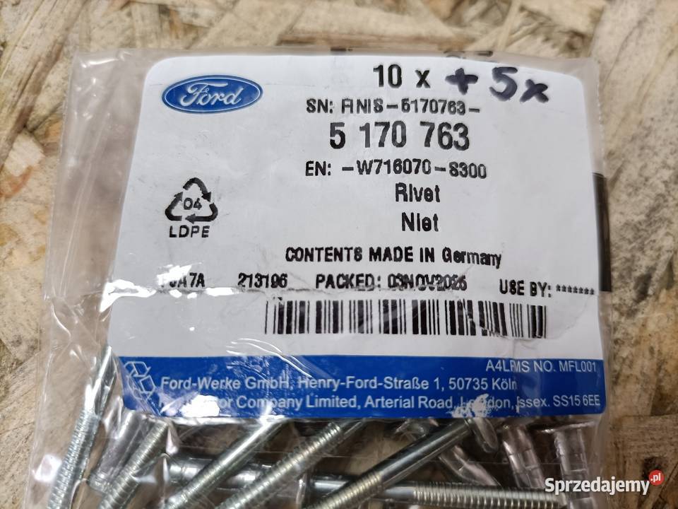 FORD FOCUS KUGA NIT 48 X 12MM ZDERZAK PRZÓD TYŁ