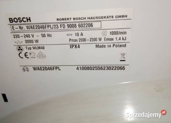 Drzwiczki do pralki Bosch Nakło nad Notecią