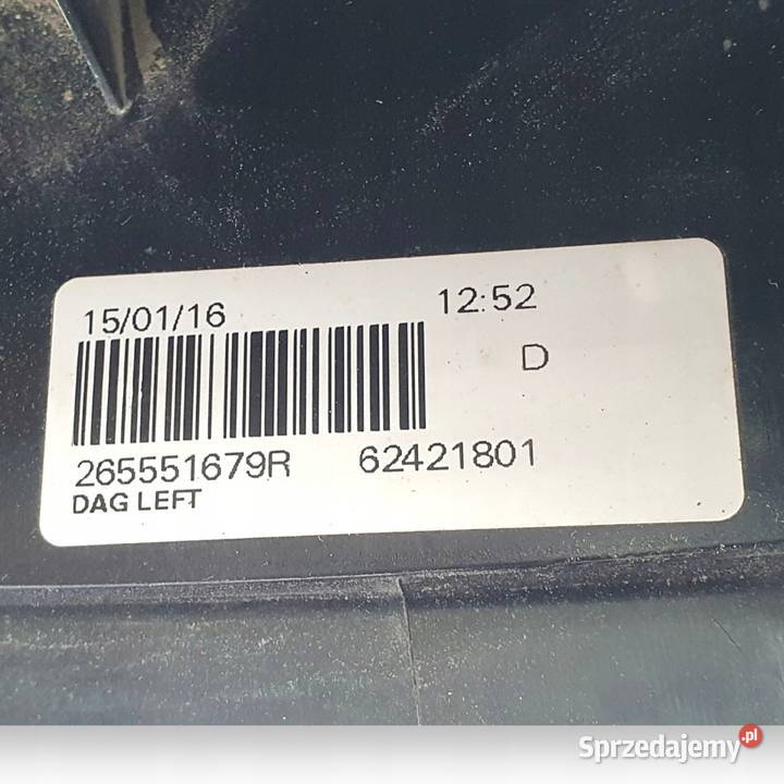 LAMPA LEWA Dacia Duster I LIFT tylna tylnia lewy Chełm