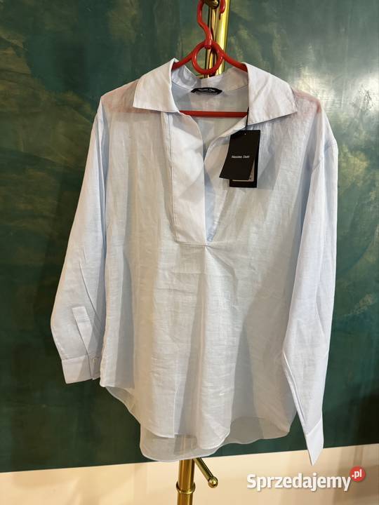 Bluzka damska XS błękitna Massimo Dutti bawełna Częstochowa