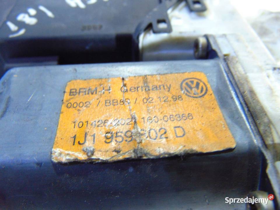 SILNICZEK OPUSZCZANIA SZYBY VW GOLF IV osobowe wielkopolskie
