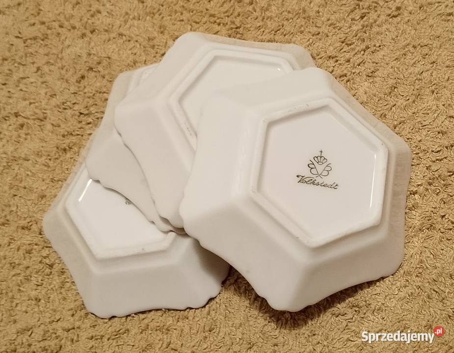 4 stare miseczki Volkstedt ok 19151934 porcelana śląskie Katowice