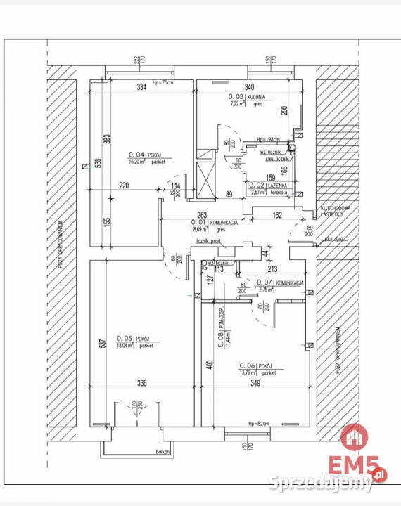 Mieszkanie 72 metry 4pok Białystok