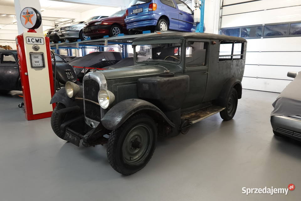Citron C6F półciężarówka 1930 oryginał z piecem Zgierz