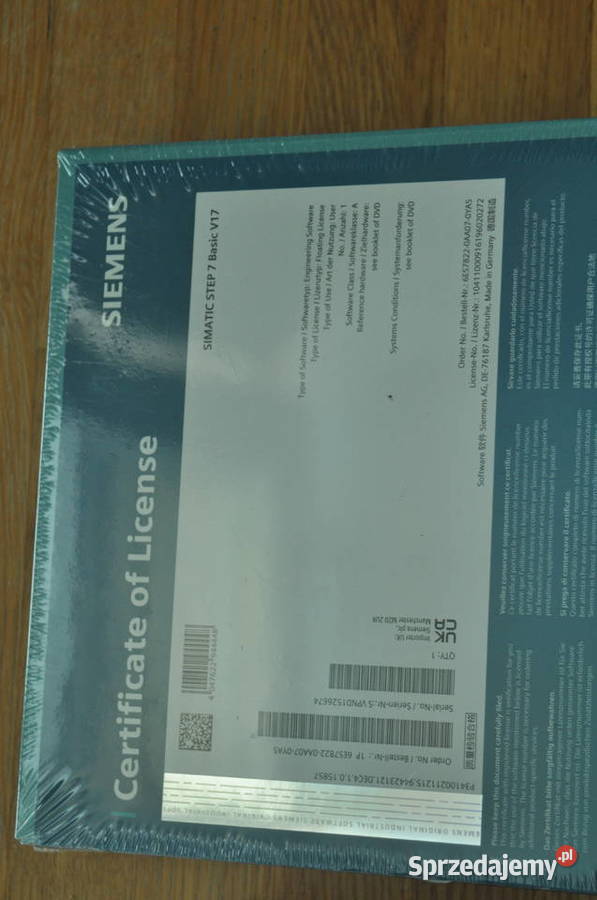 Siemens S7 1215C TIA V17 Basic Profinet Kabel Pozostałe Osieki