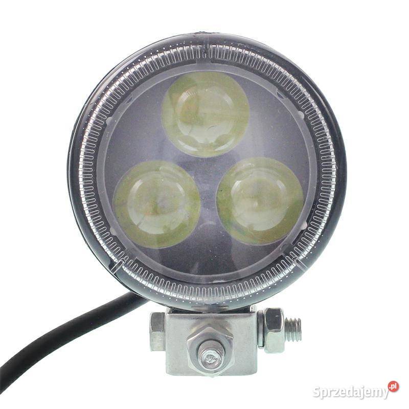 LAMPA ROBOCZA LEDOWA OKRĄGŁA 3 LED SOCZEWKA