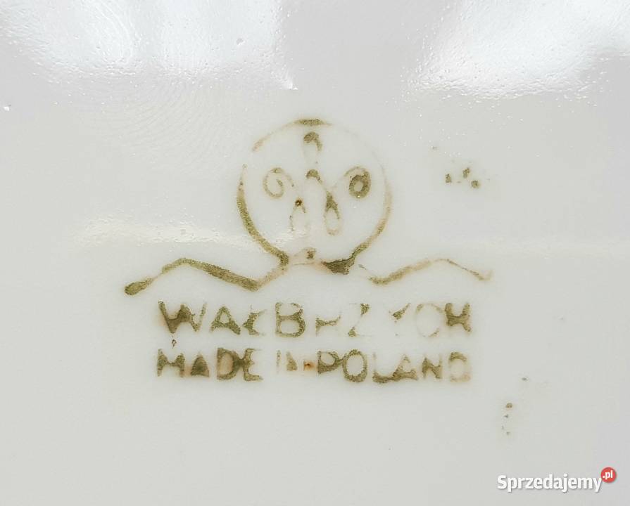 Porcelana Wałbrzych talerzyki deserowe PRL Ruda Śląska
