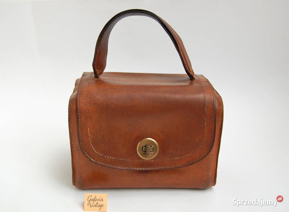 Kuferek skórzany torba vintage do ręki skóra Dla kobiet Lublin