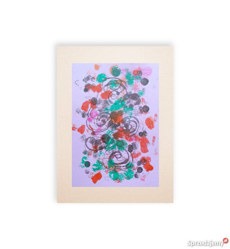 abstrakcyjny rysunek oryginalna grafika Kraków