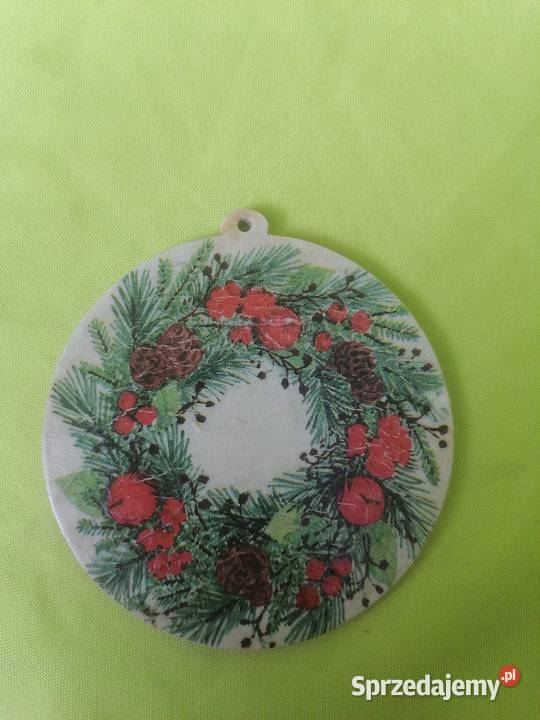 zawieszka zdrewniana 10 świeta świerk Sierpc