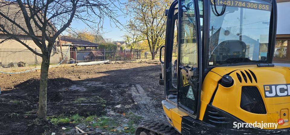 Prace ziemne minikoparka Usługi Kraków
