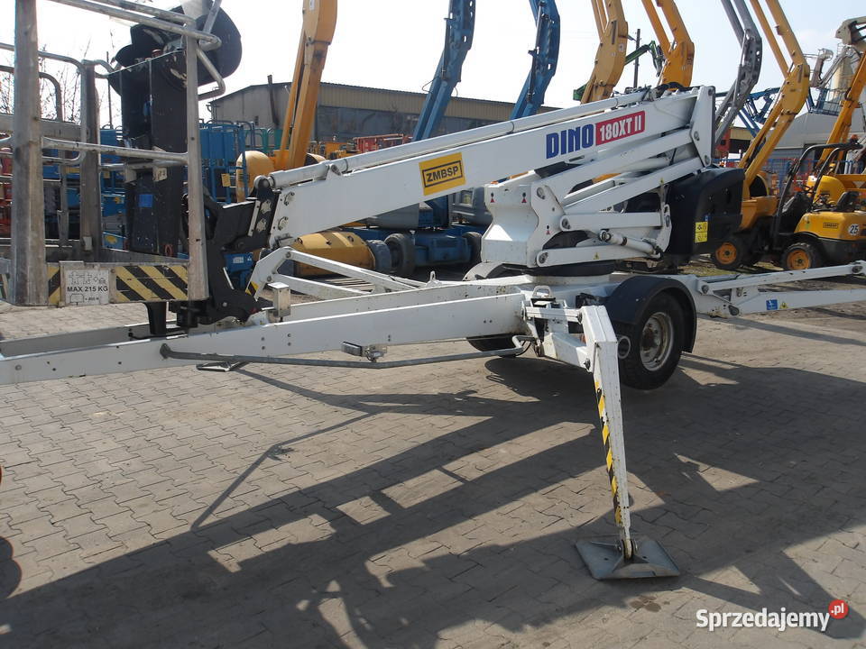 Podnośnik koszowy na przyczepie Dinolift DINO Rok produkcji 2016 Pleszew