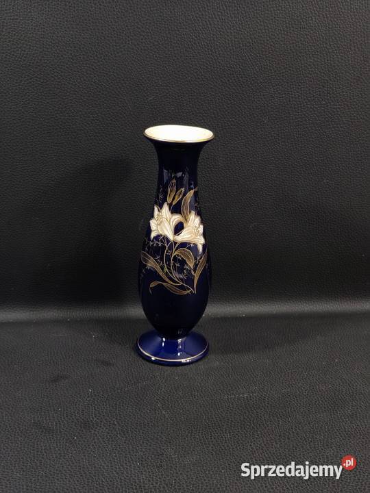 Unikatowy Kobaltowy Wazon Porcelanowy Limburg Poddębice
