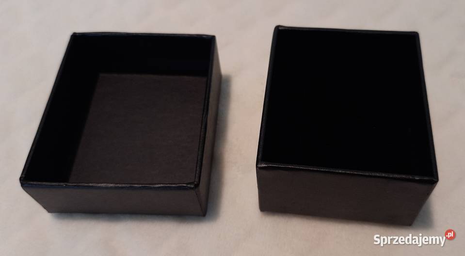 Pudełeczko na kolczyki czarne 75x63x4 Kreatywne Czeladź