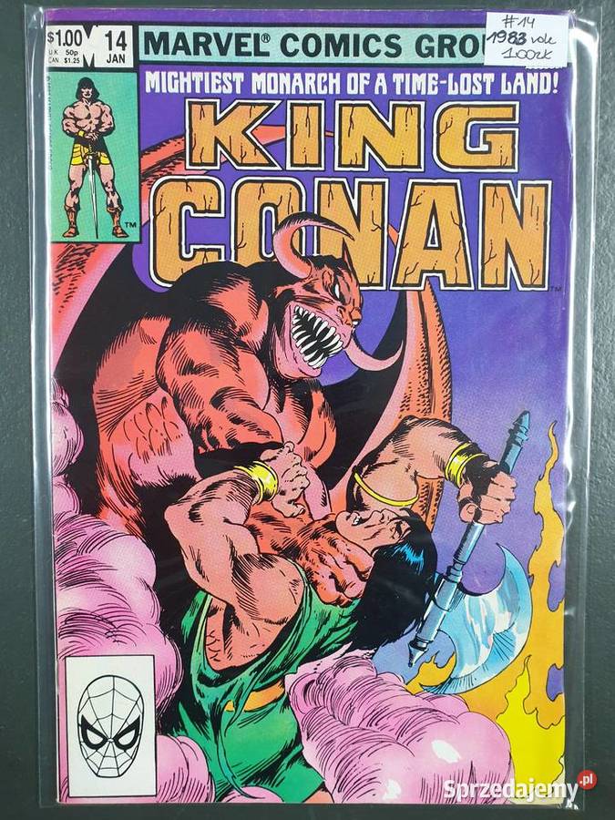 King Conan 9 oryginalnych komiksów Marvel USA pomorskie