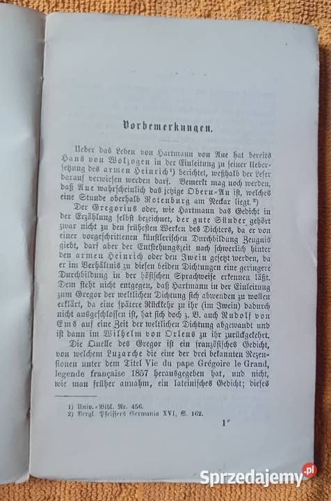 Hartmann von Aue Gregorius Oder der gute Suender Koźminek