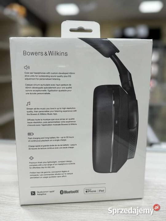 Słuchawki bezprzewodowe nauszne Bowers Wilkins Elbląg