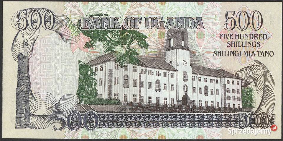 Uganda 500 shilling 1996 SŁOŃ stan UNC