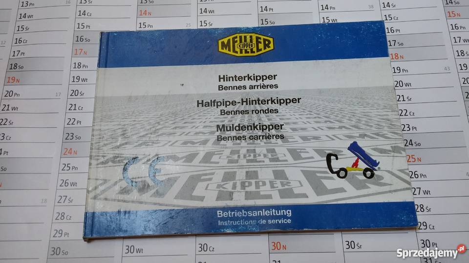 Instrukcja MEILLER KIPPER sprzedam