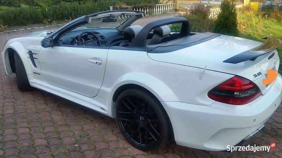 Mercedes 65 AMG Black Series SL Biała