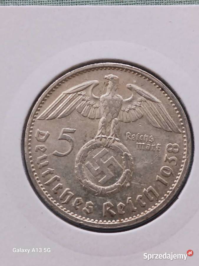 5 Marek Niemcy 1938 rPaul von Hindenburg men G 1 Konin