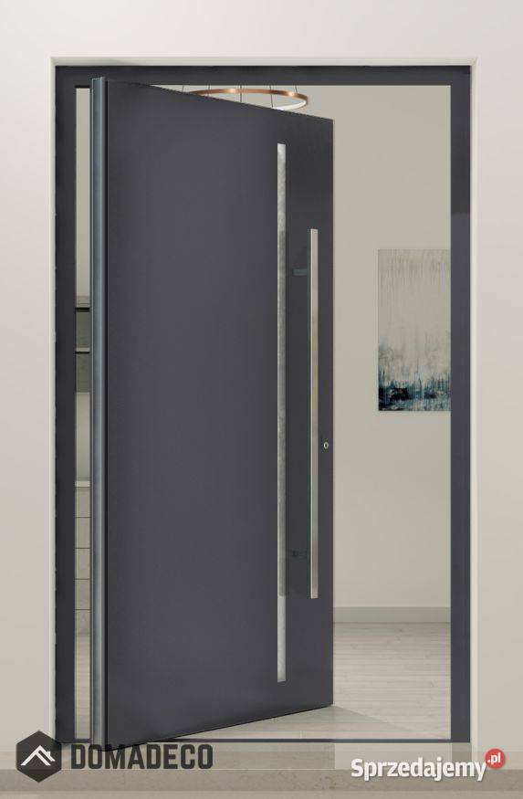 PIVOT Flet A aluminiowe drzwi wejściowe do domu Warszawa
