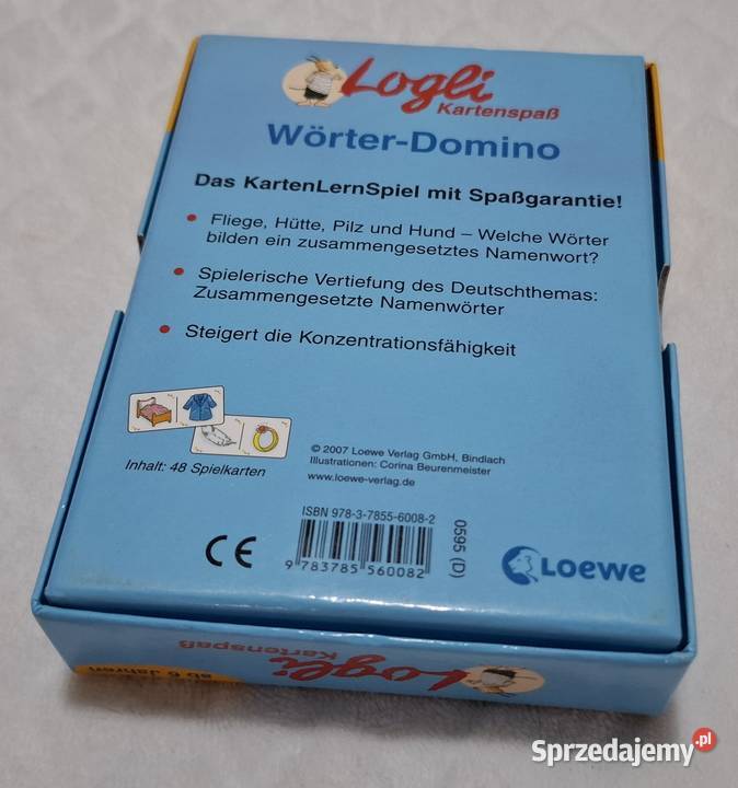 Domino obrazkowe Loewe j niemiecki Zabawka