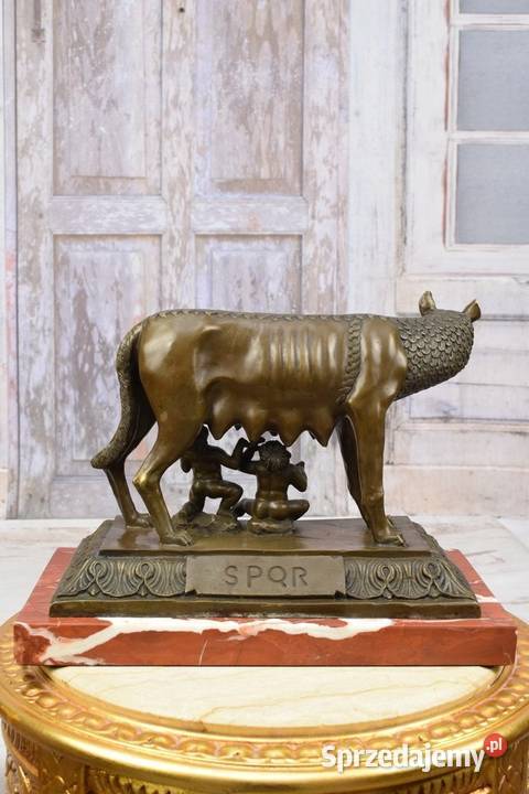 Wilczyca Kapitolińska Romulus i Remus Figura z