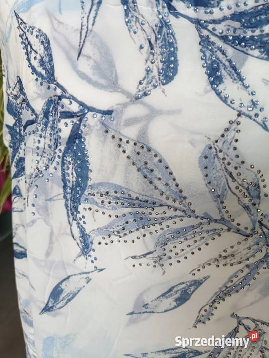 Bluzka damska szyfonowa z cekinami Rozmiar XL zielony Wieluń