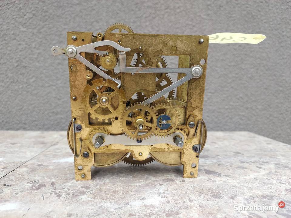 646 Mechanizm starego zegara ściennego Mauthe do Tczew