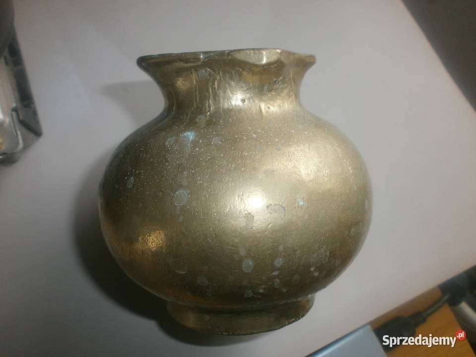 dzbanek mały mosiężny ciężki 80dkg Zielona Góra