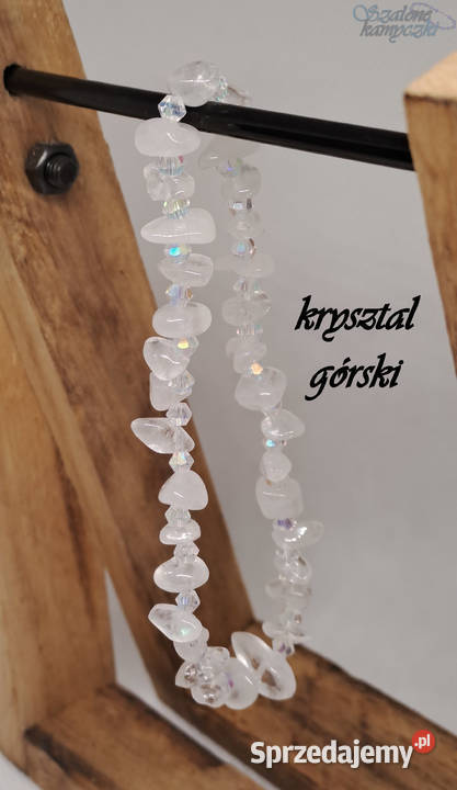 Bransoletka kryształ górski koraliki holo mazowieckie Warszawa