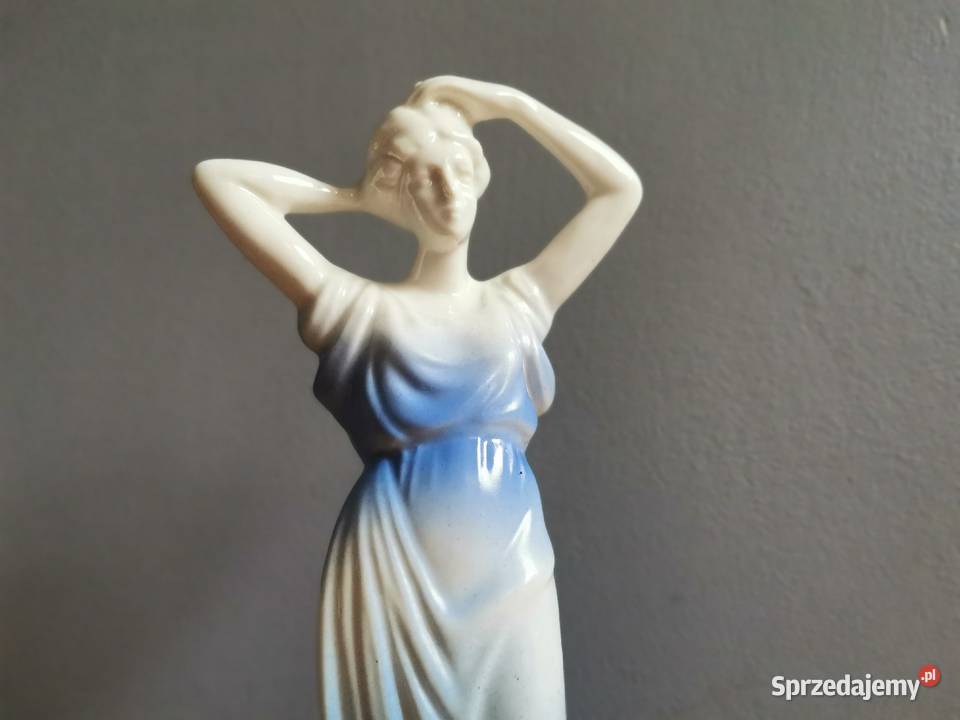 Stara figurka Rzymianka porcelana Jan Jezela Siemianowice Śląskie