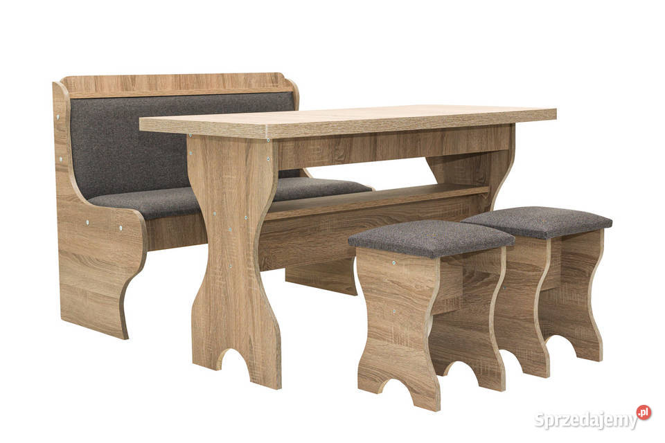 Narożnik Kuchenny ze Stołem i Dwoma Taboretami Łańcut