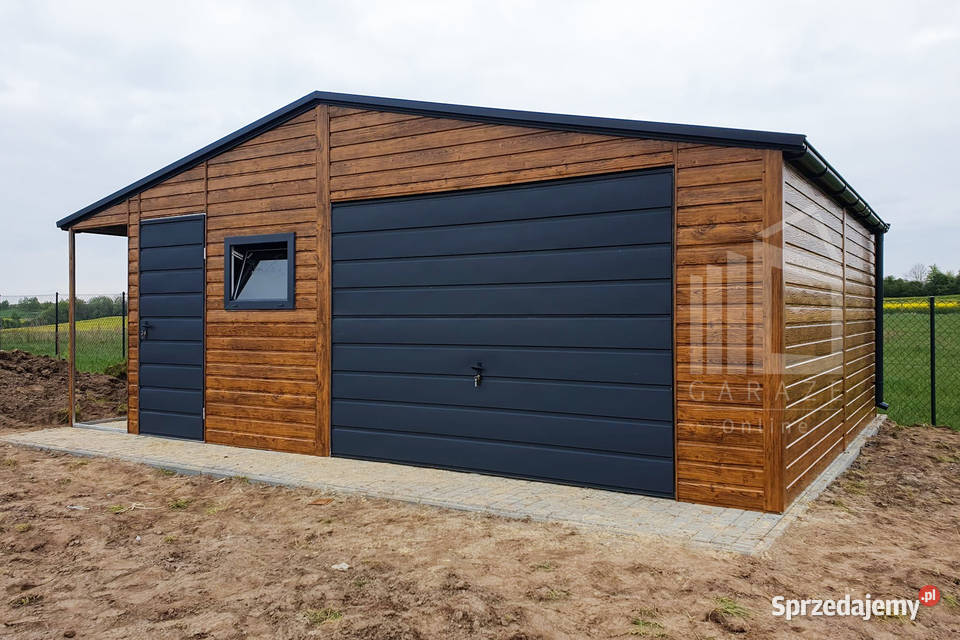 Garaż Blaszany 55x6m Wiata 1m Brama Uchylna Poznań sprzedam