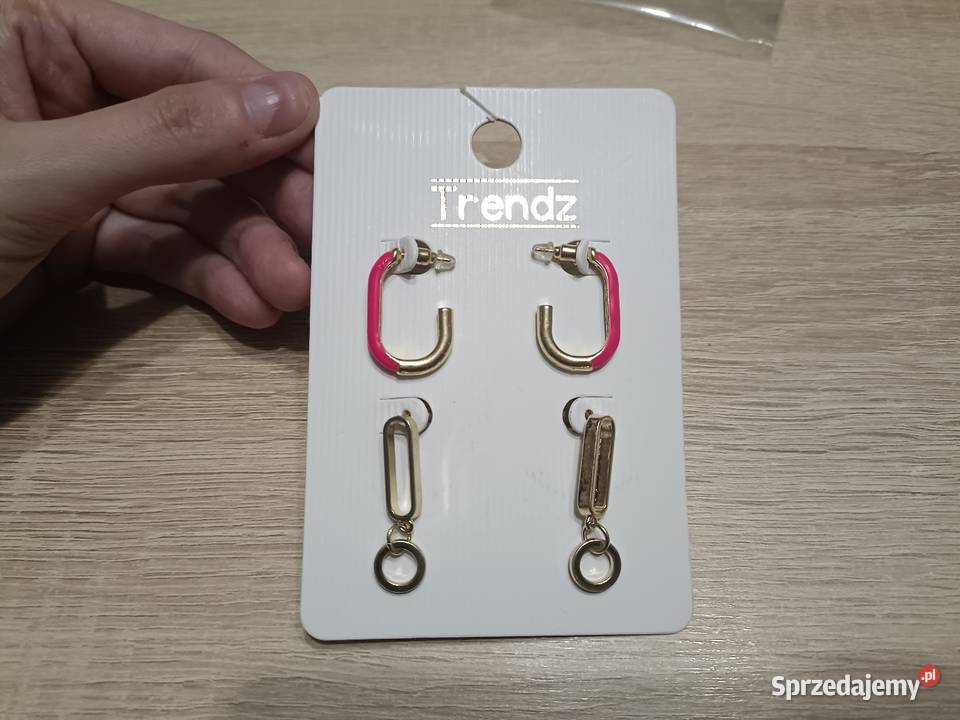 Kolczyki Złote Trendz 2 pary Kwidzyn