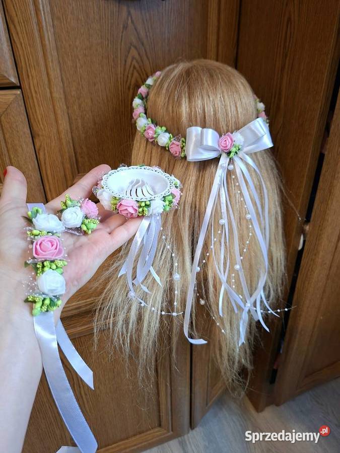 Wianek komunijny zestaw delikatny Borów