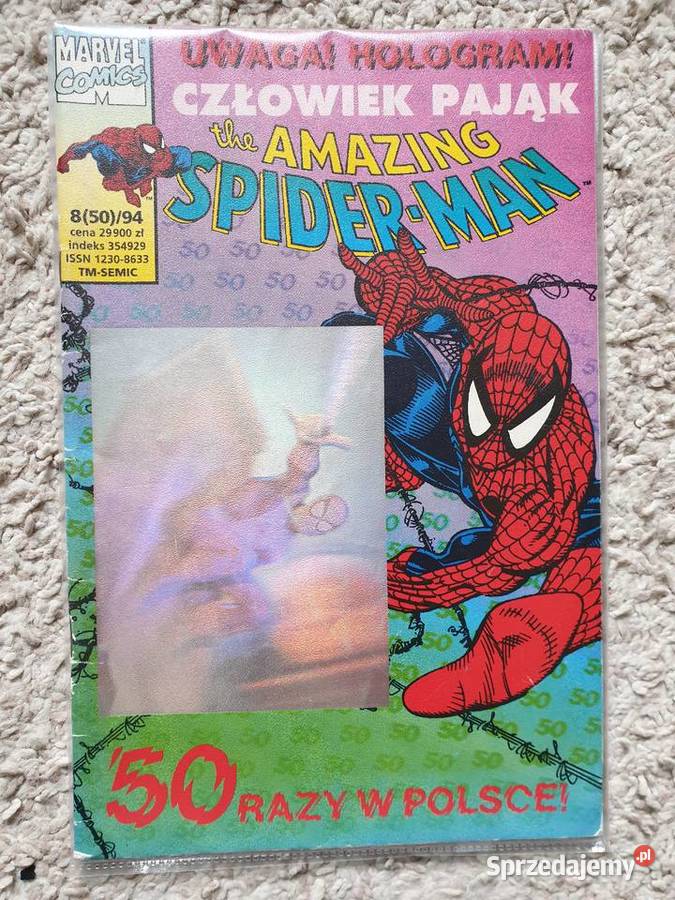 SpiderMan 85094 TM Semic z HOLOGRAMEM Superbohaterowie pomorskie Gdynia