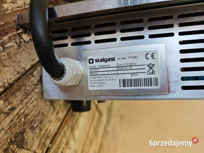 Płyta indukcyjna Stalgast 3500W model 2022 Stan Góra