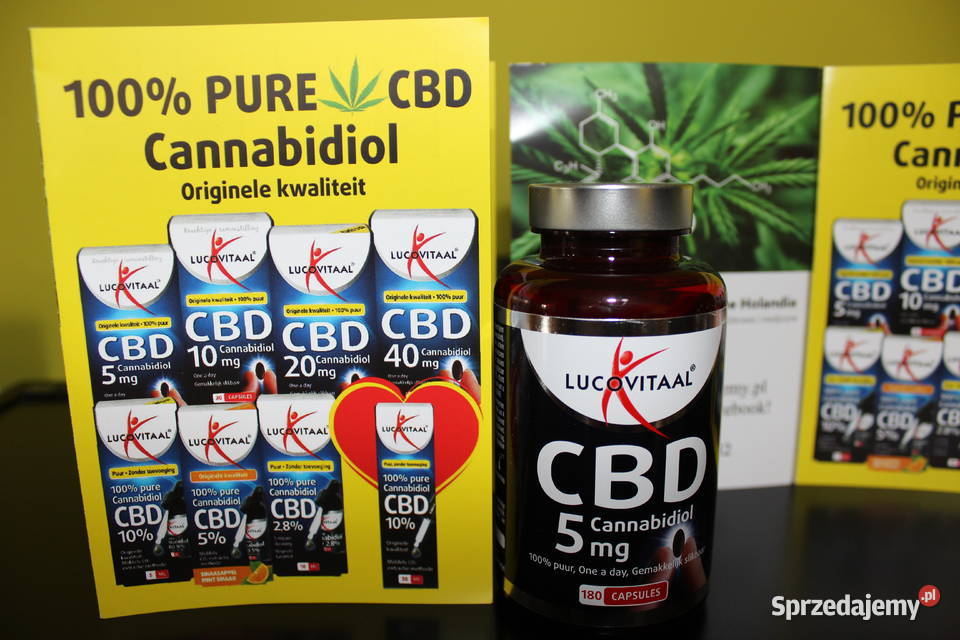 Olej konopny CBD w kapsułkach Lucovitaal 5mg 180 Łódź sprzedam