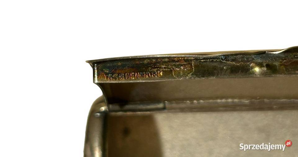 Secesyjna posrebrzana tabakiera Warszawa sprzedam