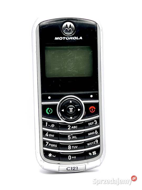 Telefon komórkowy MOTOROLA C121 srebrny UNIKAT