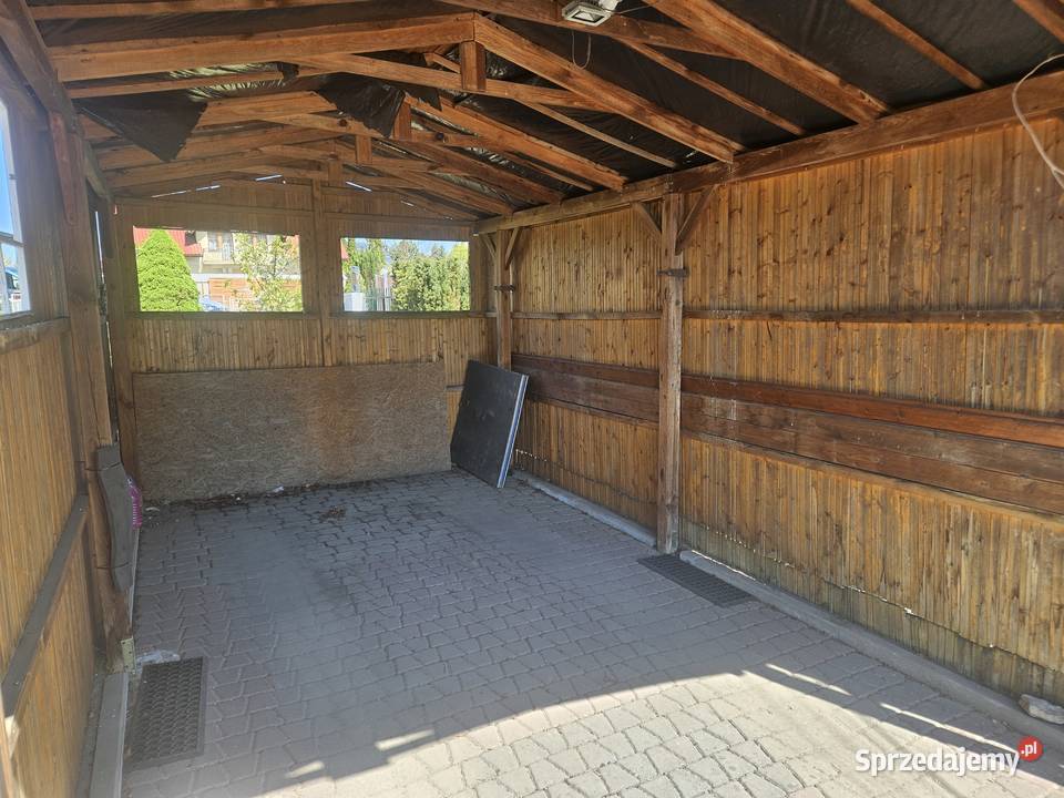 Wiata 3 x 55 drewniana solidna Tychy