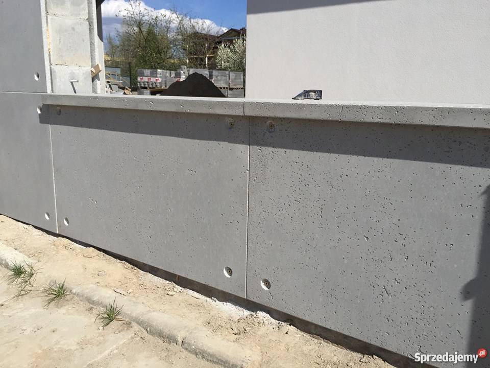 Ogrodzenie beton architektoniczny płyty 100x50 Kraków